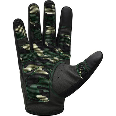 Guantes de gimnasio de dedos completos compatibles con pantallas táctiles RDX T2